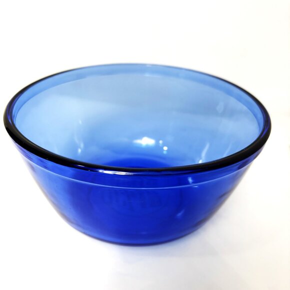 Anchor Ovenware  Mixing Bowl 1.5 Quart Cobalt Blue Glass #1057 - Picture 3 of 7
